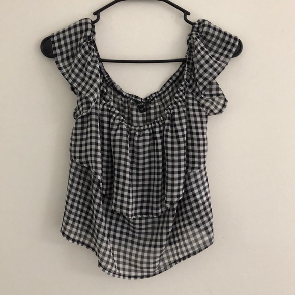 Guess Tops - Guess Checkered Crop Small